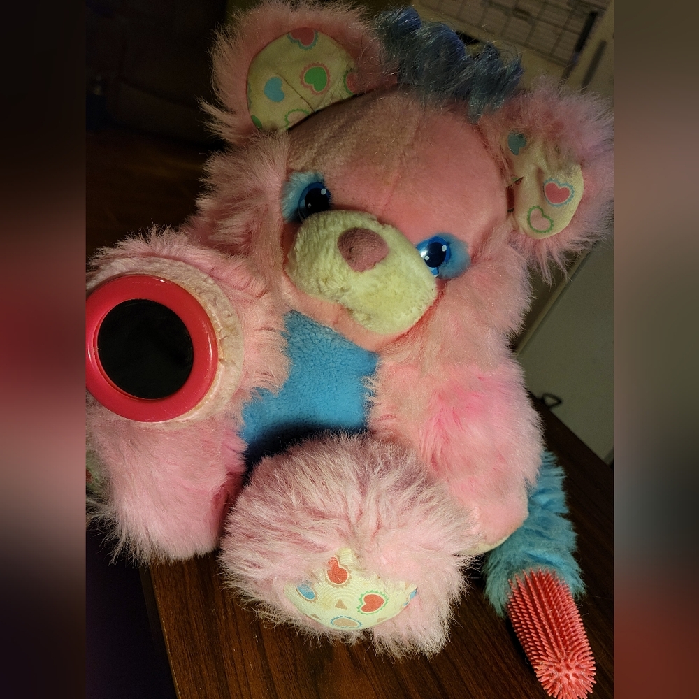 Vintage Brush A Loves 1987 Pink Bear